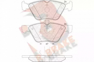 R BRAKE rb1159 -  Комплект тормозных колодок, дисковый тормоз